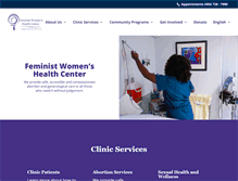 Tablet Screenshot of feministcenter.org